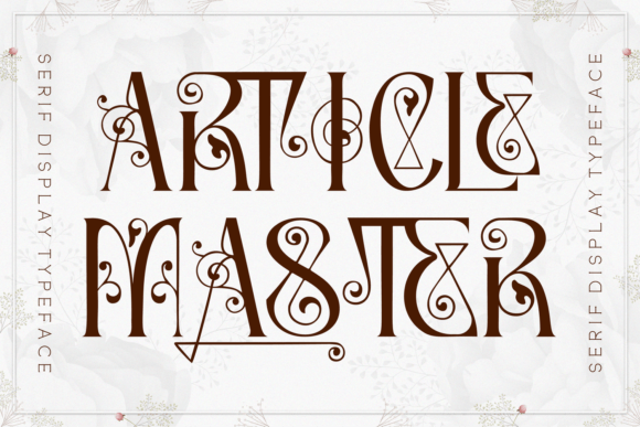 Article Master: A Unique Font for Creative Expression