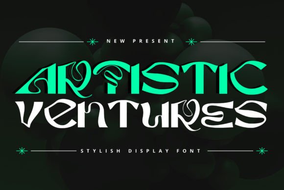 Artistic Ventures: A Whimsical Display Font for Creative Projects