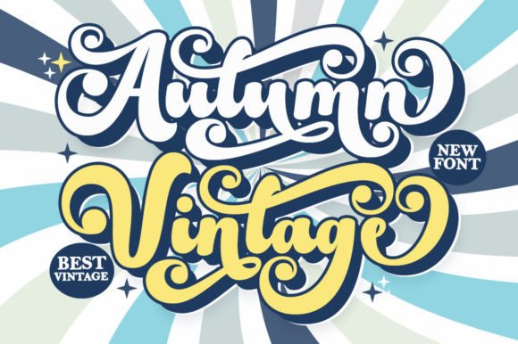 Autumn Vintage: A Display Font with Nostalgic Charm