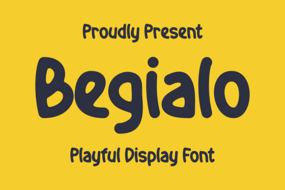 Begialo: A Playful Display Font for Creative Projects