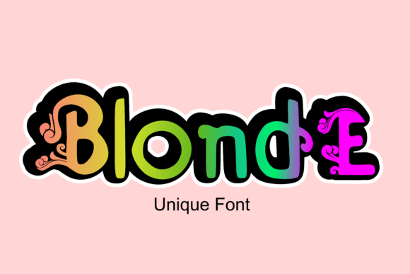 Blonde: A Playful Display Font with Magical Alternates