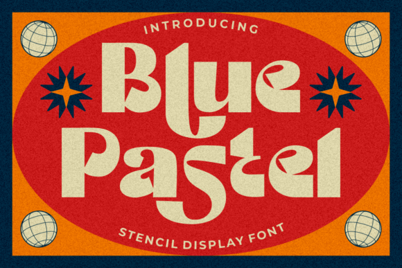 Blue Pastel: A Groovy Display Font for Modern Design