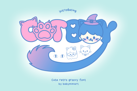 Cat Boy Font: A Groovy Retro Display Typeface
