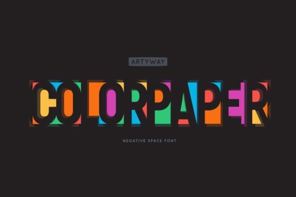 Color Paper: A Display Font of Negative Space
