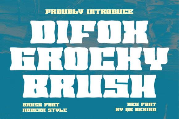 Difox Grocky Brush: Bold Authentic Display Font