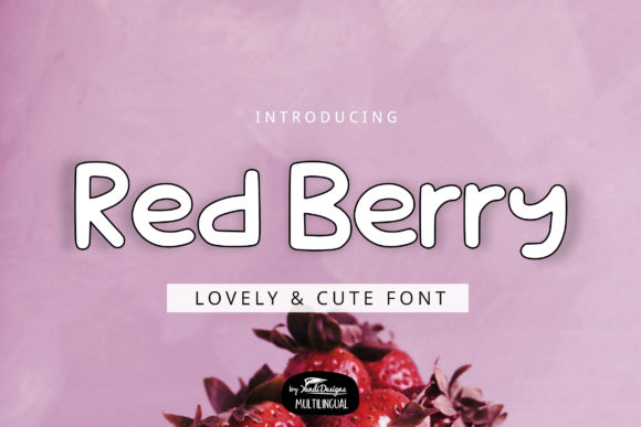 Discover the Charm of Red Berry: A Quirky Display Font
