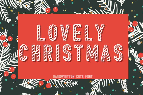 Discover the Charm of the Lovely Christmas Typeface