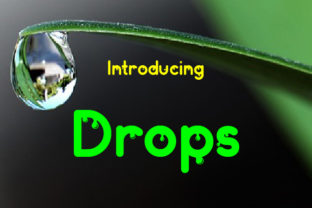 Drops: A Playful Display Font for Bold Projects