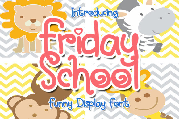 Friday School: A Playful Font for Creative Projects