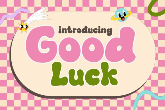 Good Luck: Groovy Retro Display Font for Vibrant Designs