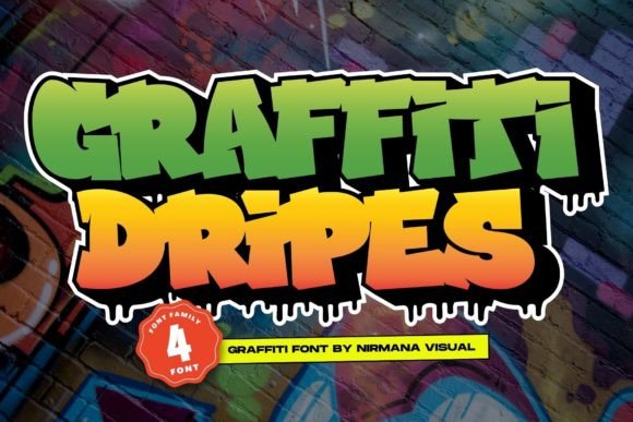 Graffiti Dripes: Bold Street Art Typography