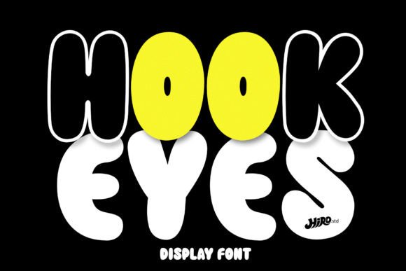 Hook Eyes: Bold Display Font for Impactful Design