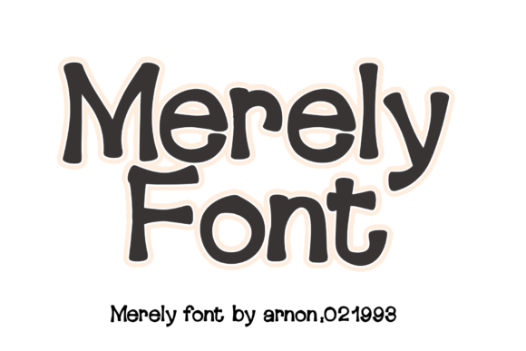 Merely: A Display Font for Modern, Whimsical Designs