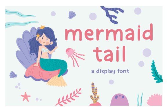 Mermaid Tail: A Colorful Display Font for Vibrant Designs