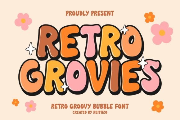 Retro Grovies: A Playfully Nostalgic Display Font