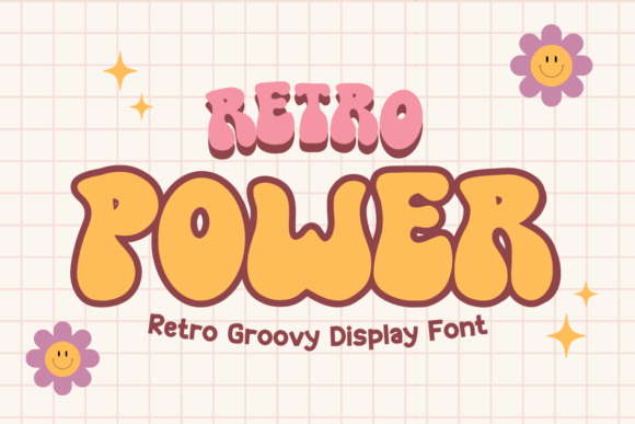 Retro Power: A Groovy Display Font for Creative Projects