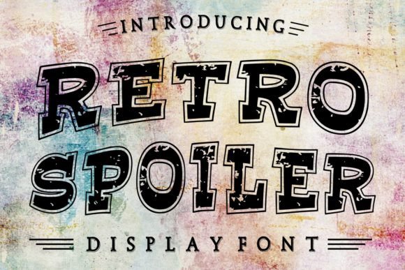 Retro Spoiler: The Grunge Display Typeface for Bold Projects