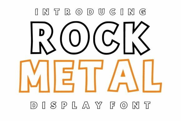 Rock Metal: A Friendly Display Font for Creative Projects