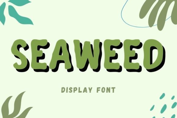 Seaweed is a whimsical display font with a relaxed theme, featuring a lovely style.