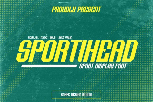 Sportihead: The Bold Display Font for Athletic Designs