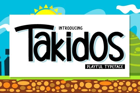 Takidos: A Playful Display Font for Modern Design