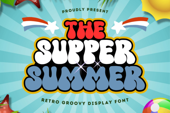 The Supper Summer: A Retro Display Font for Creative Designs