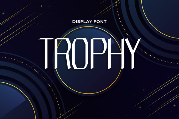 Trophy: A Modern Display Font for Bold Branding and Design