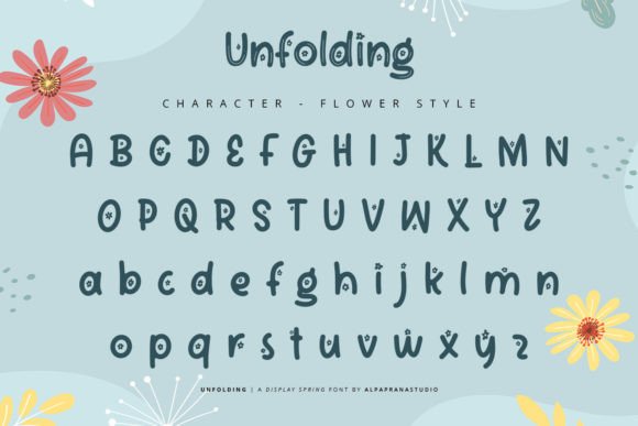 Unfolding: A Modern Display Font for Creative Projects