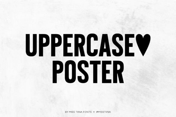 Uppercase Poster: A Modern Sans Serif for Bold Designs