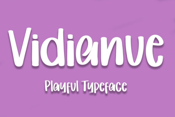 Vidianue: A Playful Display Font for Creative Projects