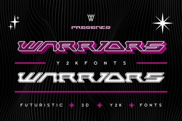Warriors: A Futuristic Display Font for Bold Design