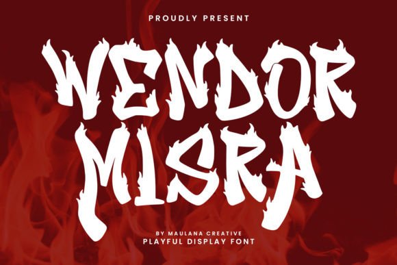Wendor Misra: A Bold and Playful Fire Display Font