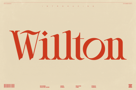 Willton: A Versatile Display Font for Modern Design