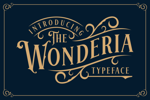 Wonderia: A Whimsical Font for Striking Designs
